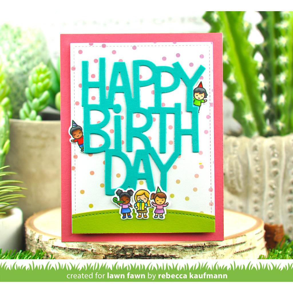 Lawn Fawn - Clear Stamps - Tiny Birthday Friends-ScrapbookPal