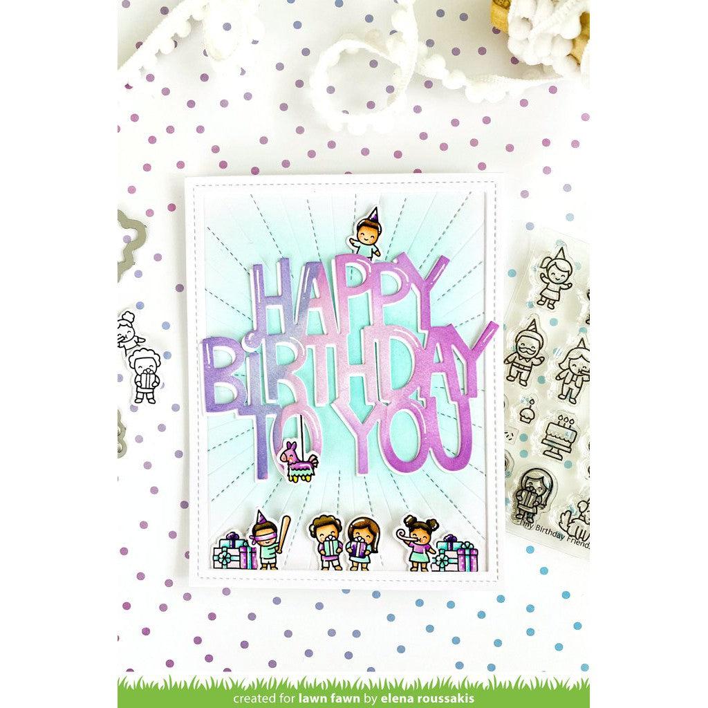 Lawn Fawn - Clear Stamps - Tiny Birthday Friends-ScrapbookPal