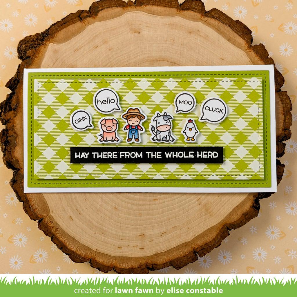 Lawn Fawn - Clear Stamps - Tiny Farm-ScrapbookPal