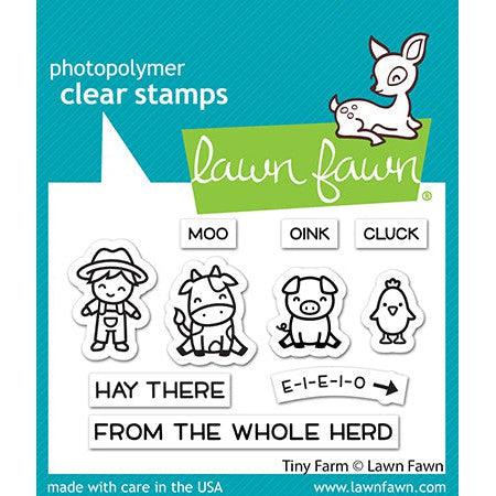 Lawn Fawn - Clear Stamps - Tiny Farm-ScrapbookPal