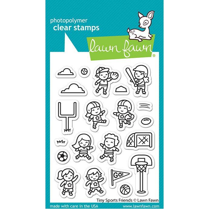 Lawn Fawn - Clear Stamps - Tiny Sports Friends-ScrapbookPal