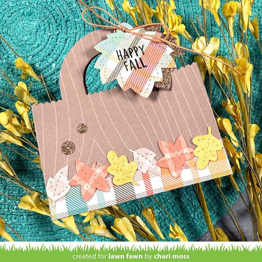 Lawn Fawn - Clear Stamps - Tiny Tag Sayings: Fall-ScrapbookPal