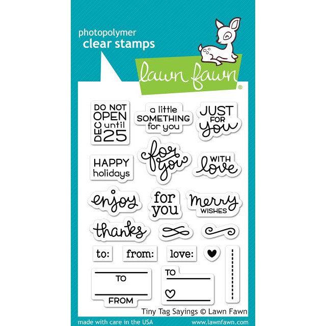 Lawn Fawn - Clear Stamps - Tiny Tag Sayings-ScrapbookPal