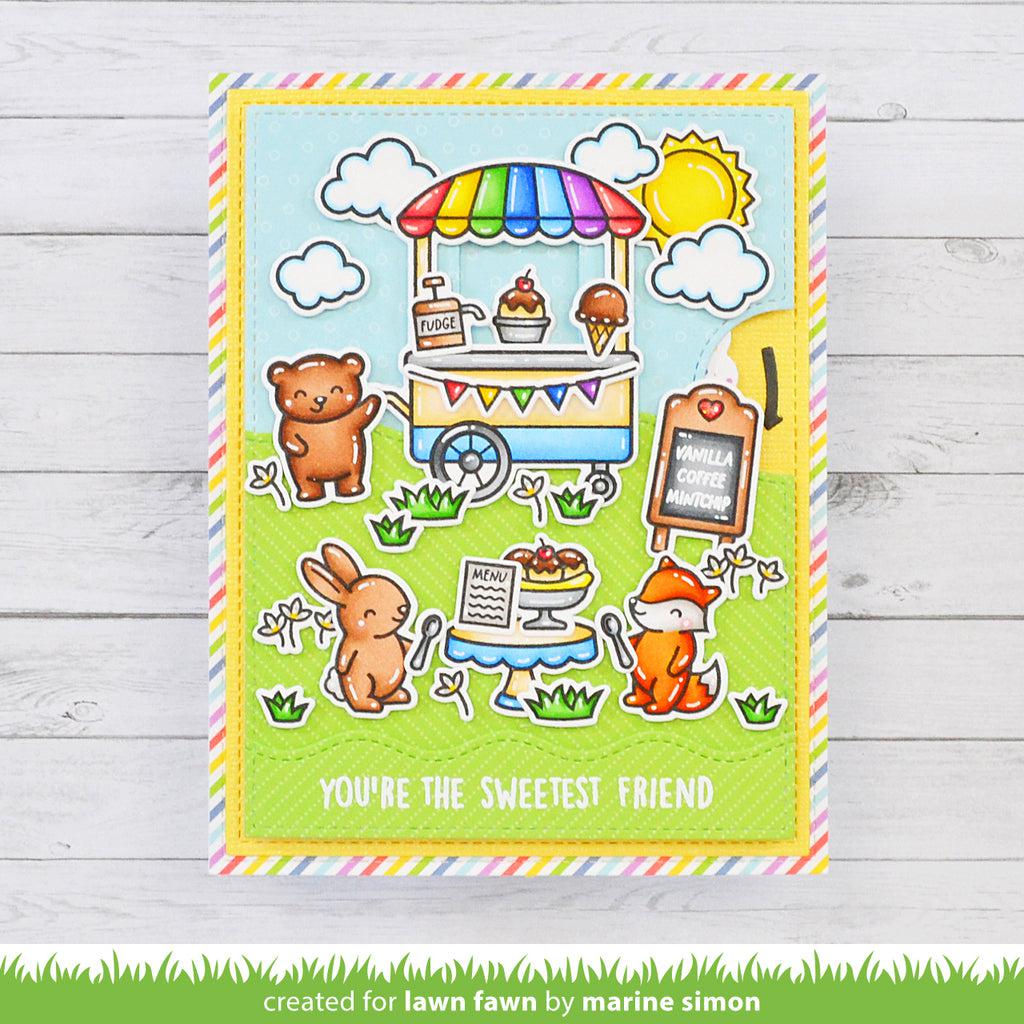 Lawn Fawn - Clear Stamps - Treat Cart-ScrapbookPal