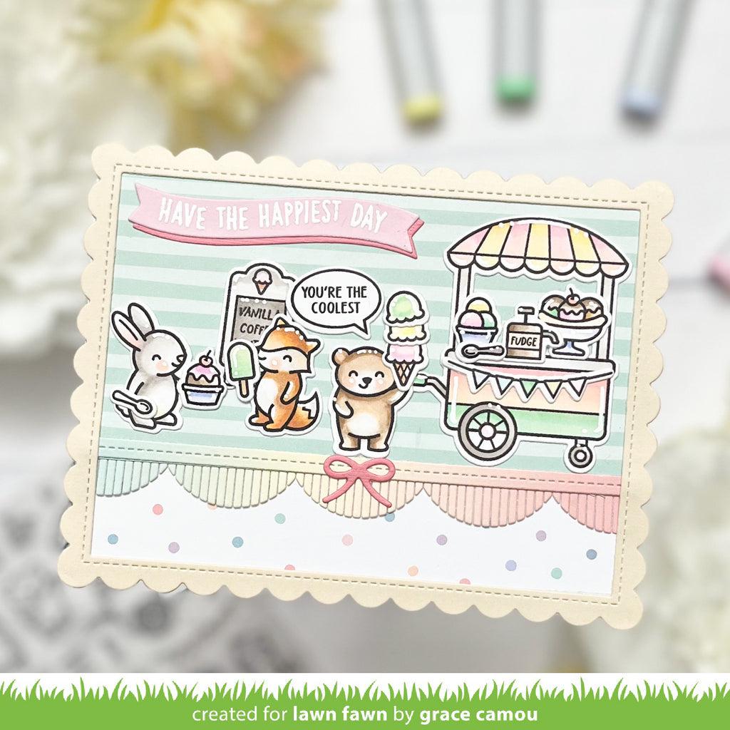 Lawn Fawn - Clear Stamps - Treat Cart-ScrapbookPal