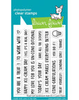 Lawn Fawn - Clear Stamps - Treat Cart Sentiment Add-On-ScrapbookPal