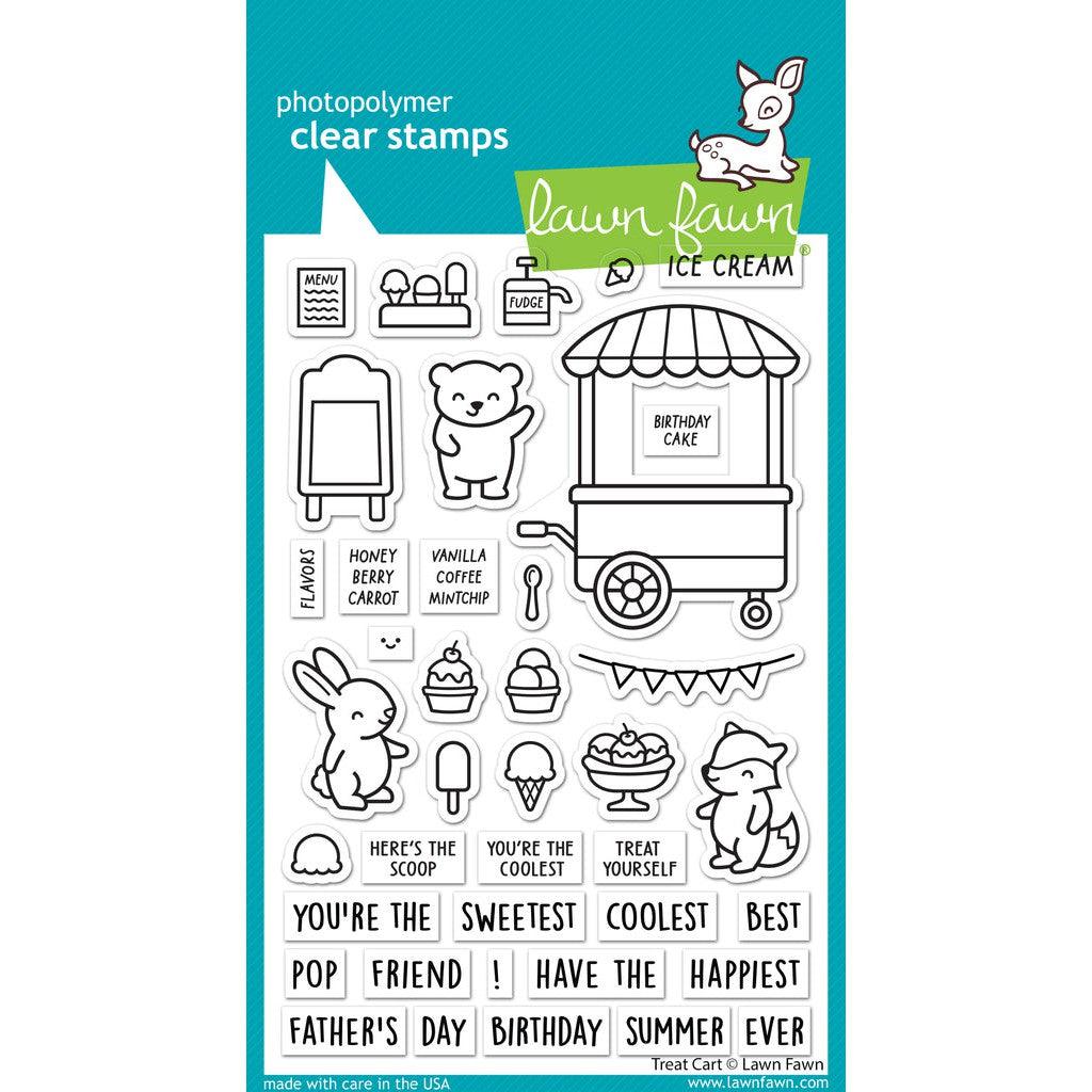 Lawn Fawn - Clear Stamps - Treat Cart-ScrapbookPal