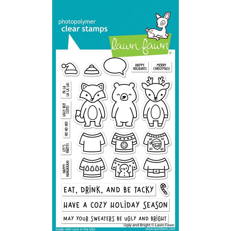 Lawn Fawn - Clear Stamps - Ugly and Bright-ScrapbookPal