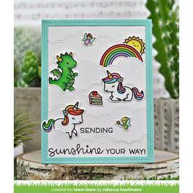 Lawn Fawn - Clear Stamps - Unicorn Picnic-ScrapbookPal