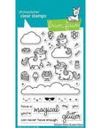 Lawn Fawn - Clear Stamps - Unicorn Picnic-ScrapbookPal