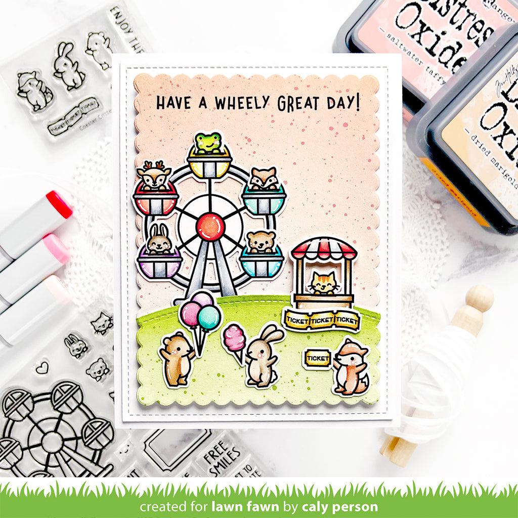 Lawn Fawn - Clear Stamps - Wheely Great Day-ScrapbookPal