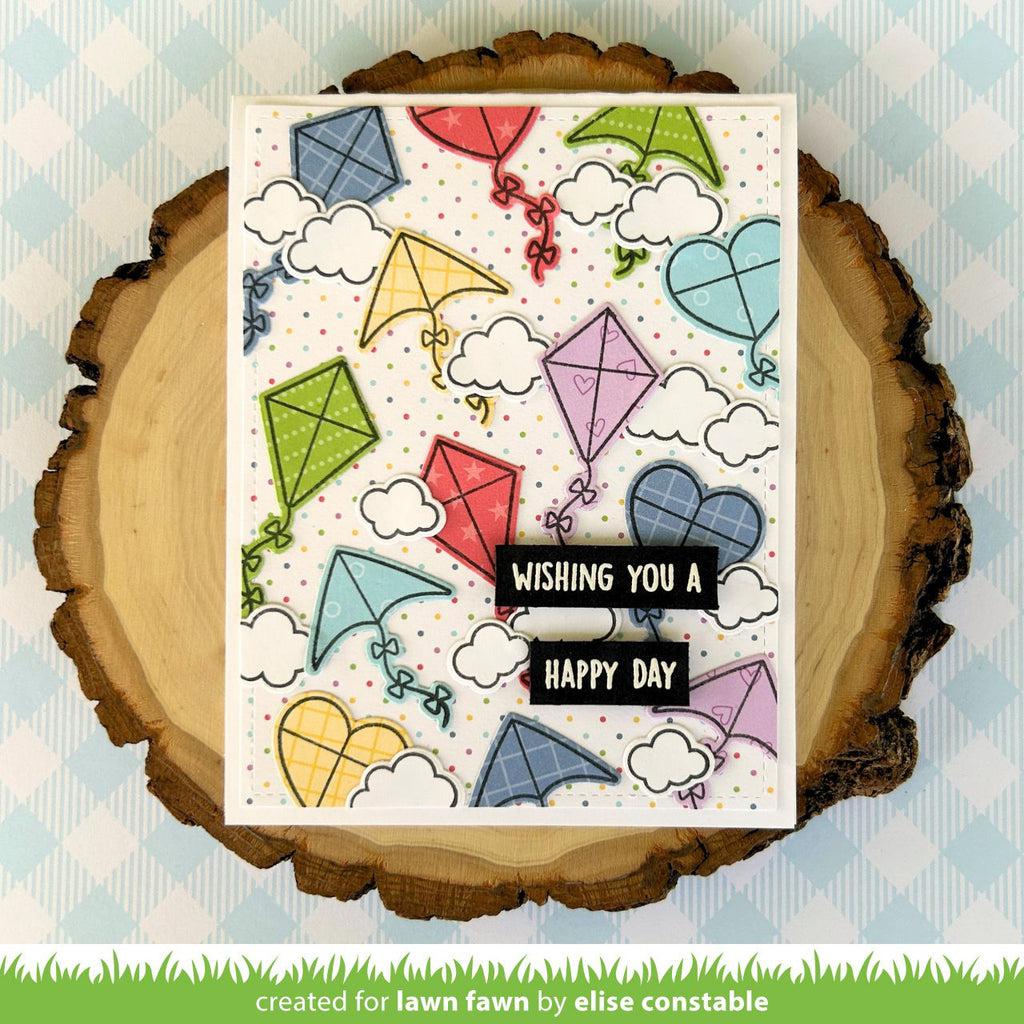 Lawn Fawn - Clear Stamps - Whoosh, Kites!-ScrapbookPal