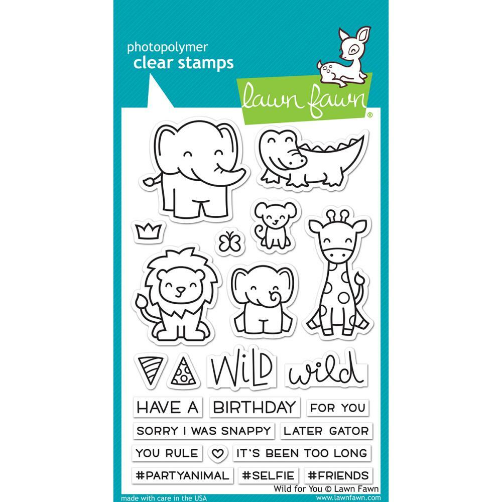 Lawn Fawn - Clear Stamps - Wild for You-ScrapbookPal