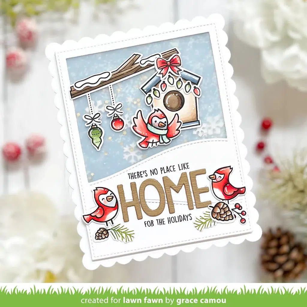 Lawn Fawn - Clear Stamps - Winter Birds-ScrapbookPal