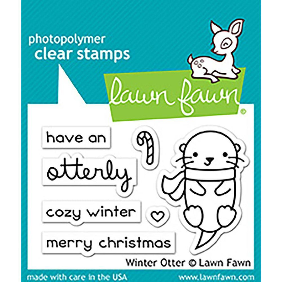 Lawn Fawn - Clear Stamps - Winter Otter-ScrapbookPal