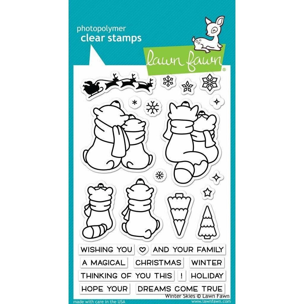 Lawn Fawn - Clear Stamps - Winter Skies-ScrapbookPal