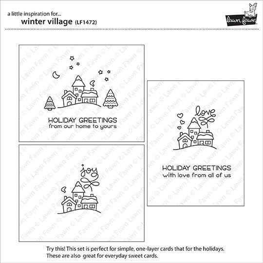 Lawn Fawn - Clear Stamps - Winter Village-ScrapbookPal