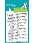 Lawn Fawn - Clear Stamps - Winter Wavy Sayings-ScrapbookPal