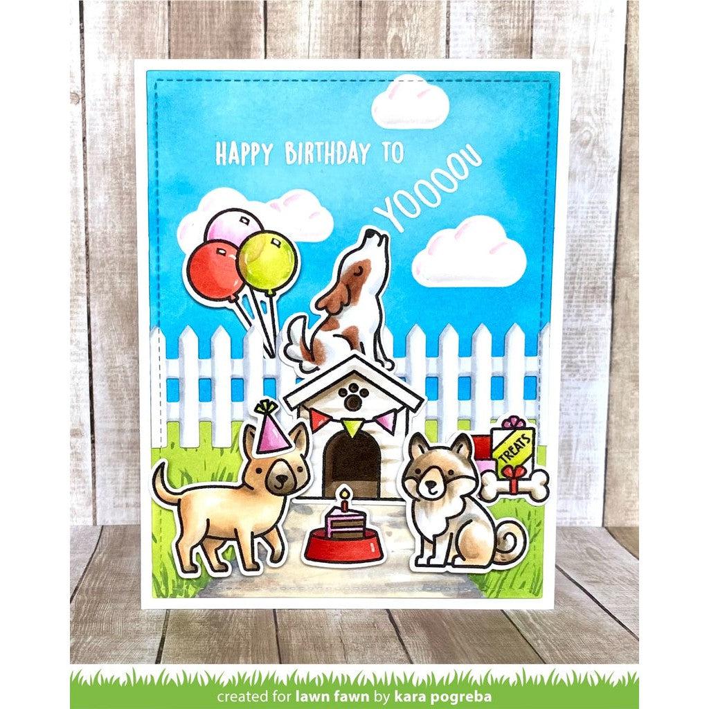 Lawn Fawn - Clear Stamps - Yappy Birthday-ScrapbookPal