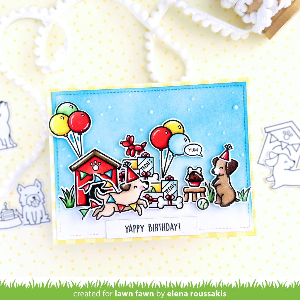 Lawn Fawn - Clear Stamps - Yappy Birthday-ScrapbookPal