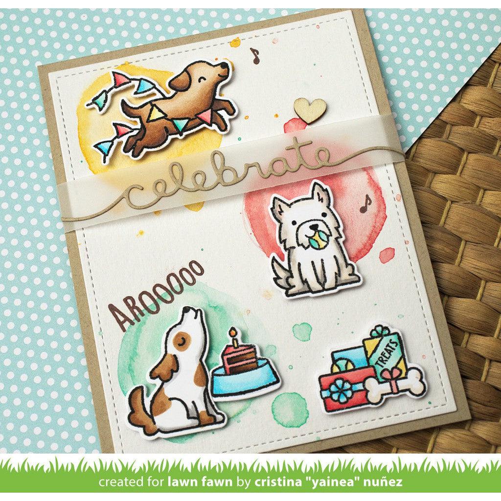 Lawn Fawn - Clear Stamps - Yappy Birthday Add-on-ScrapbookPal