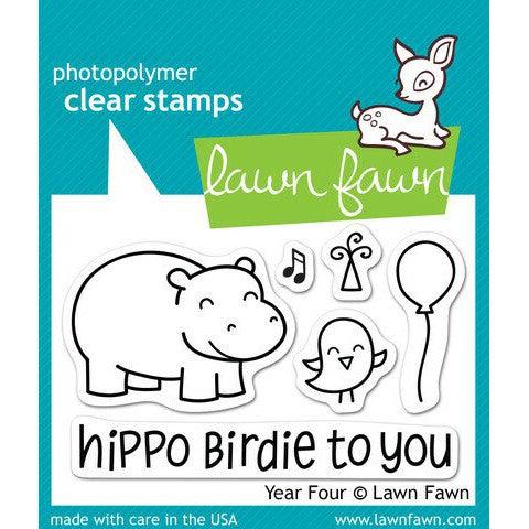 Lawn Fawn - Clear Stamps - Year Four-ScrapbookPal