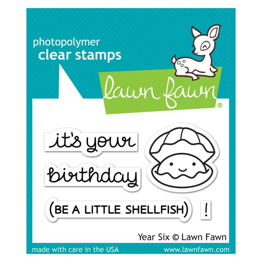 Lawn Fawn - Clear Stamps - Year Six-ScrapbookPal