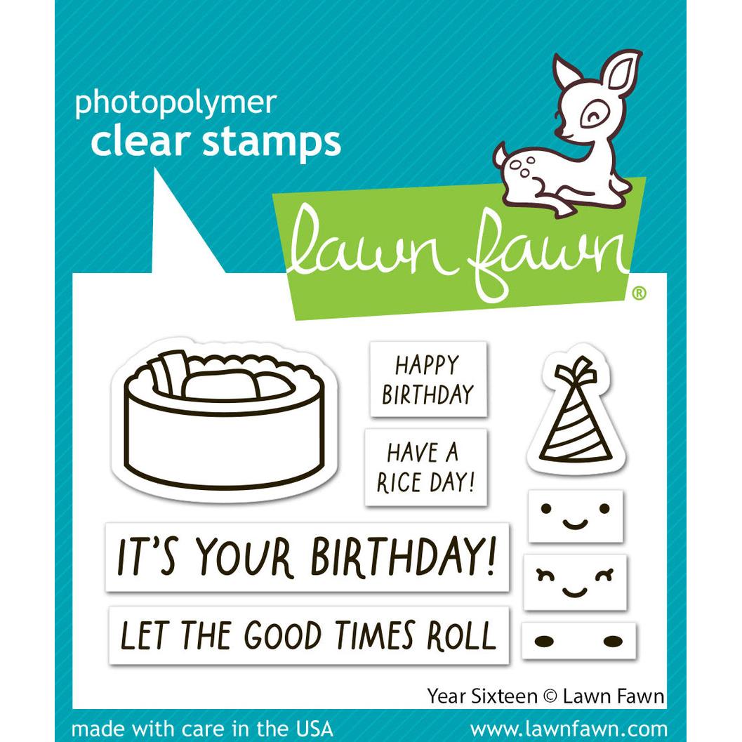 Lawn Fawn - Clear Stamps - Year Sixteen-ScrapbookPal