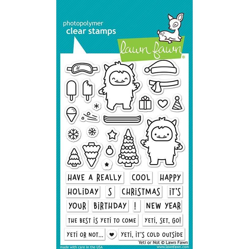 Lawn Fawn - Clear Stamps - Yeti or Not-ScrapbookPal