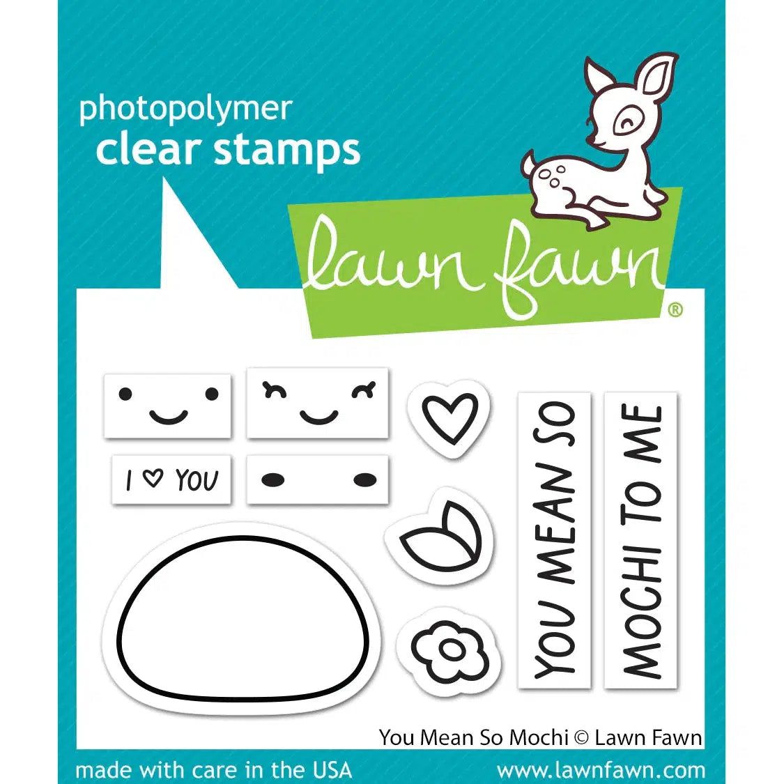 Lawn Fawn - Clear Stamps - You Mean So Mochi-ScrapbookPal