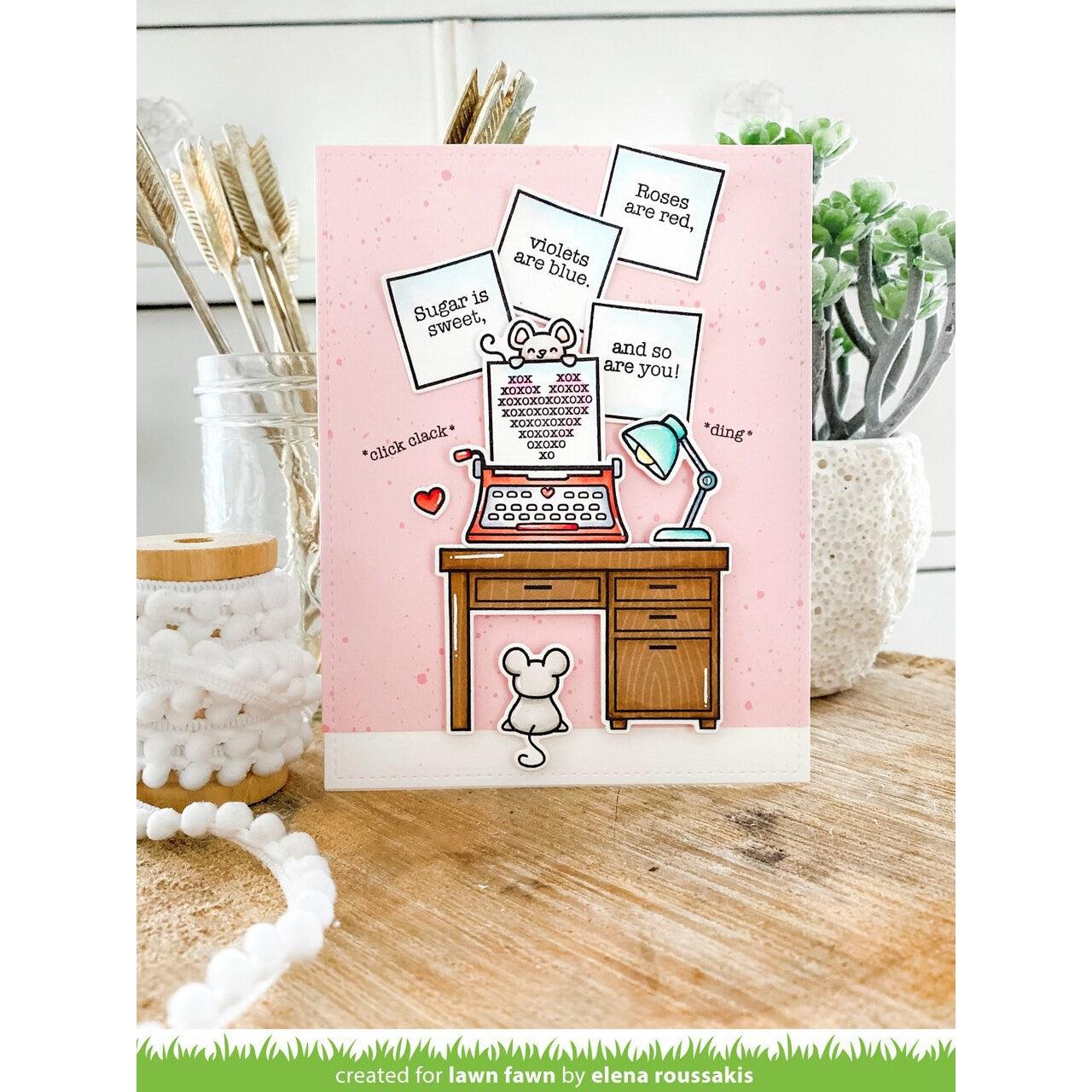 Lawn Fawn - Clear Stamps - You&#39;re Just My Type-ScrapbookPal