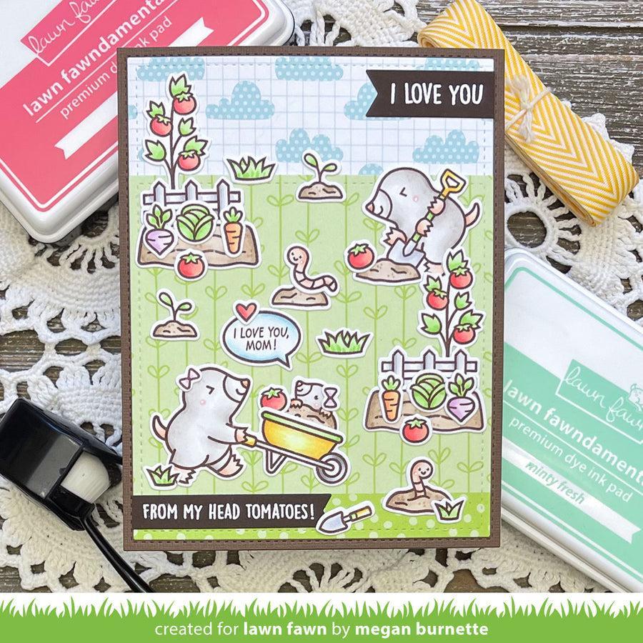 Lawn Fawn - Coloring Stencils - A Mole Lot of Flowers-ScrapbookPal