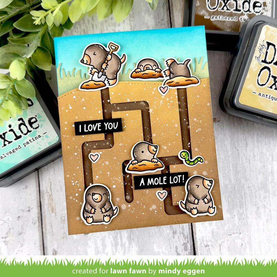 Lawn Fawn - Clear Stamps - A Mole Lot of Love Add-On-ScrapbookPal