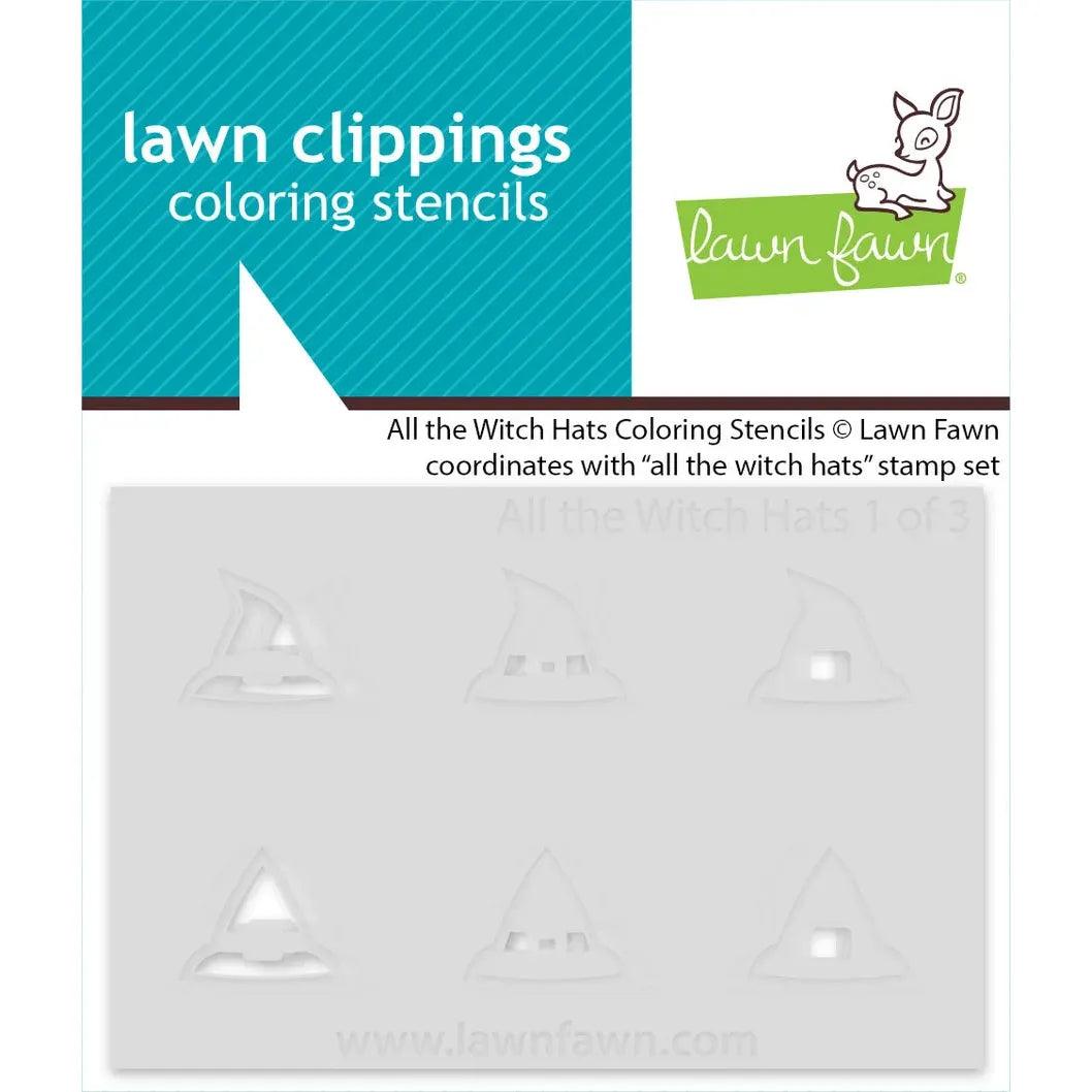 Lawn Fawn - Coloring Stencils - All The Witch Hats-ScrapbookPal