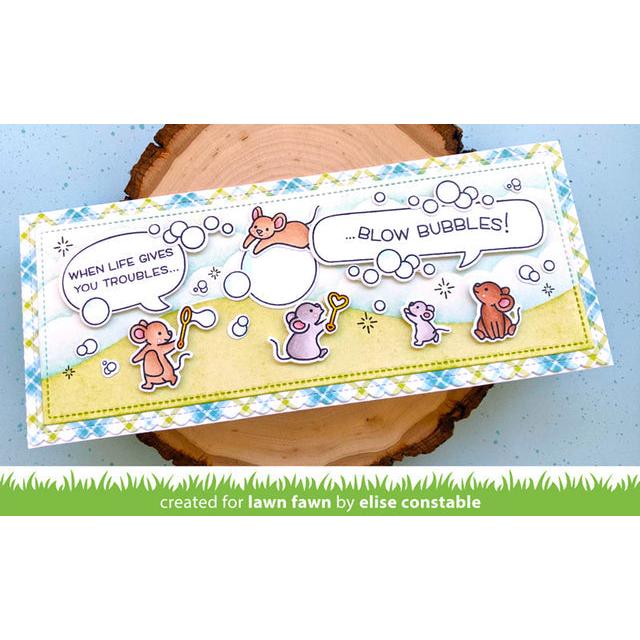 Lawn Fawn - Coloring Stencils - Bubbles Of Joy-ScrapbookPal