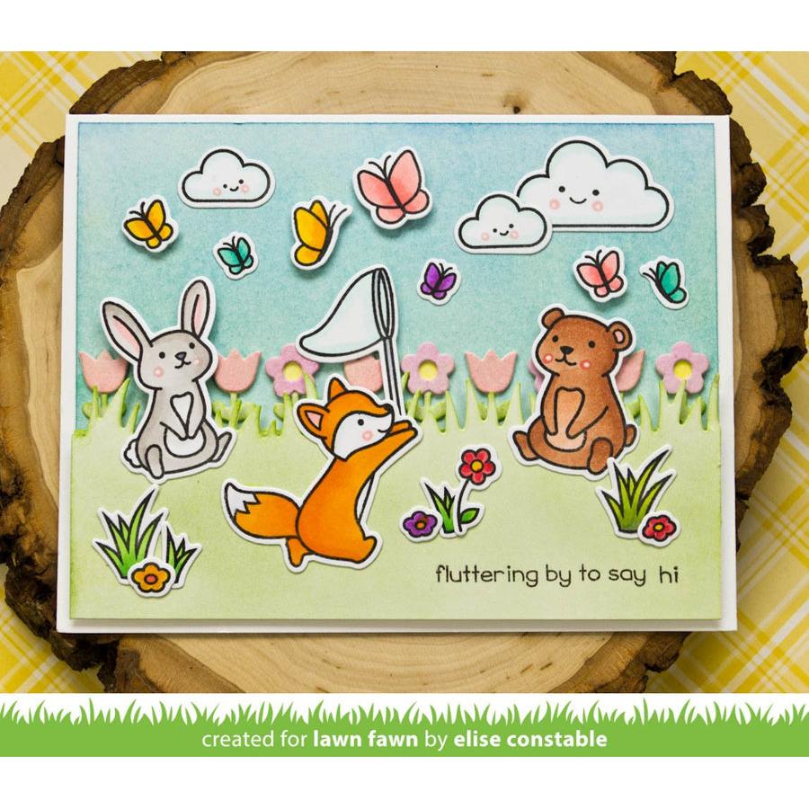 Lawn Fawn - Coloring Stencils - Butterfly Kisses-ScrapbookPal