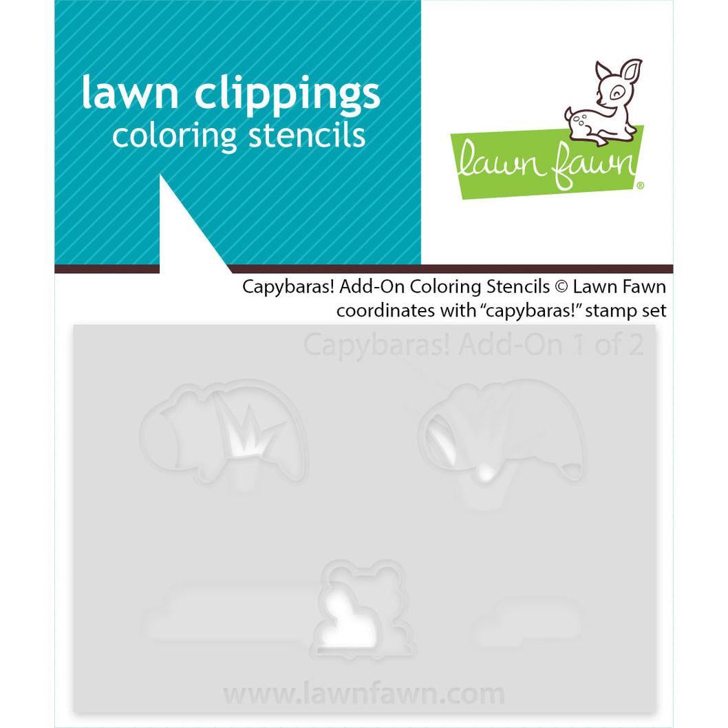 Lawn Fawn - Coloring Stencils - Capybaras! Add-On-ScrapbookPal
