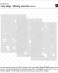 Lawn Fawn - Coloring Stencils - Cozy Dogs-ScrapbookPal