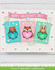 Lawn Fawn - Coloring Stencils - Critter Conversation Hearts-ScrapbookPal