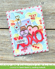 Lawn Fawn - Coloring Stencils - Critter Conversation Hearts-ScrapbookPal