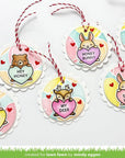 Lawn Fawn - Coloring Stencils - Critter Conversation Hearts-ScrapbookPal