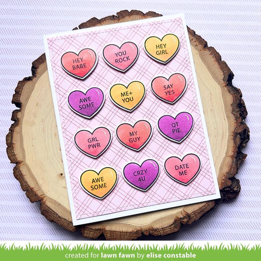 Lawn Fawn - Lawn Cuts - Critter Conversation Hearts Add-On-ScrapbookPal