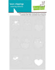 Lawn Fawn - Coloring Stencils - Critter Conversation Hearts-ScrapbookPal