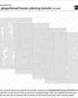 Lawn Fawn - Coloring Stencils - Gingerbread House-ScrapbookPal