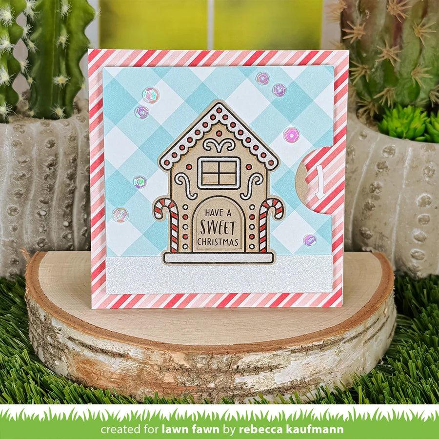 Lawn Fawn - Coloring Stencils - Gingerbread House-ScrapbookPal