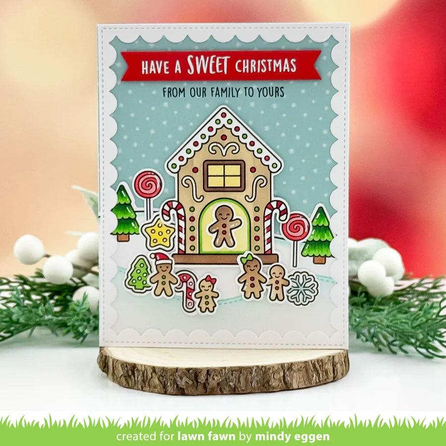 Lawn Fawn - Coloring Stencils - Gingerbread House-ScrapbookPal