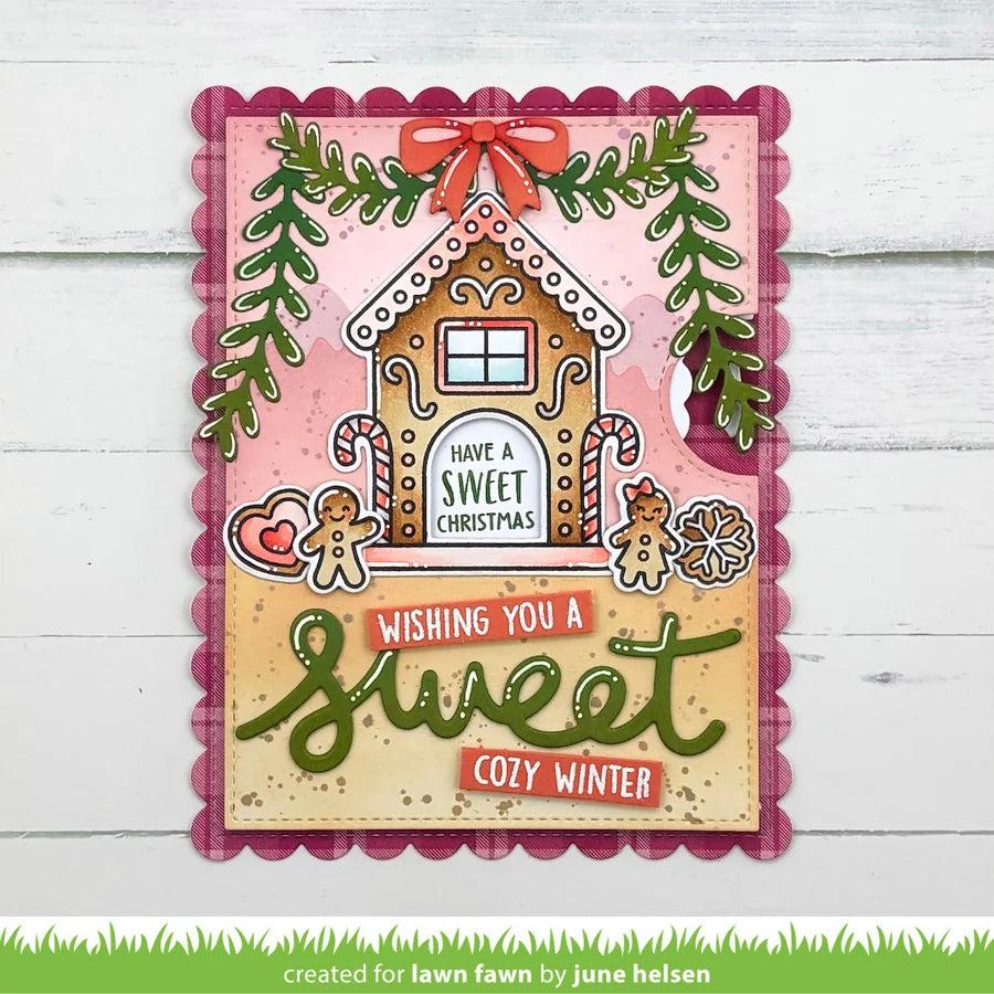 Lawn Fawn - Coloring Stencils - Gingerbread House-ScrapbookPal