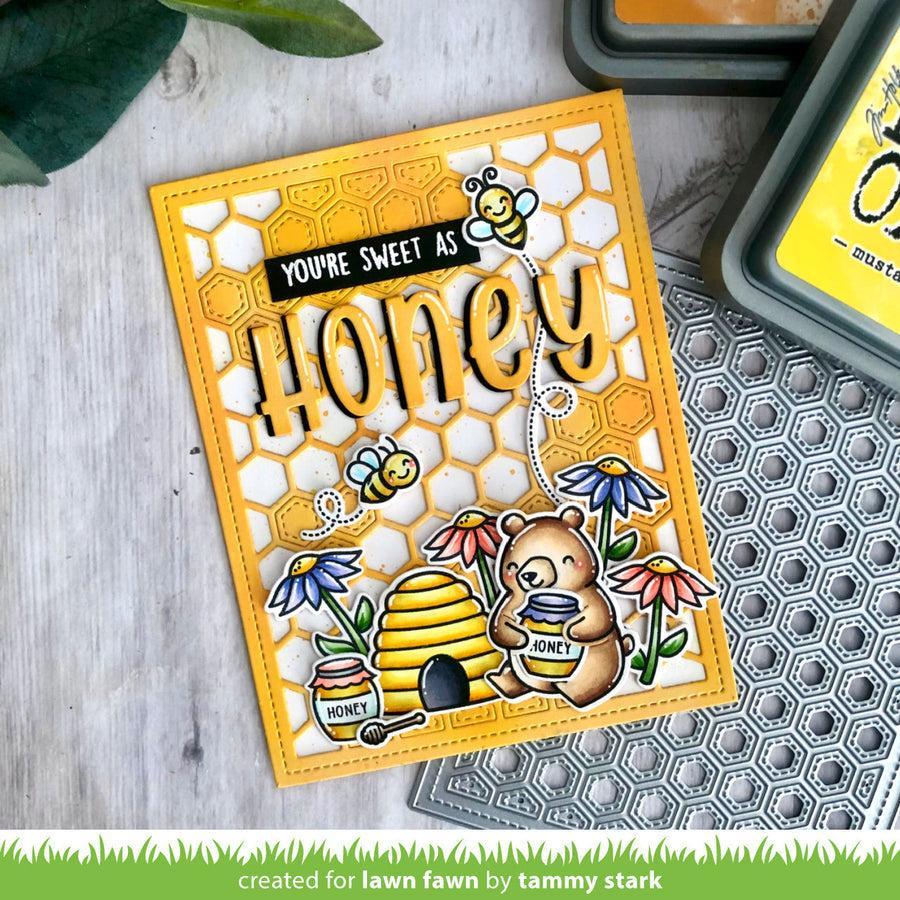 Lawn Fawn - Coloring Stencils - Hive Five-ScrapbookPal