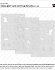 Lawn Fawn - Coloring Stencils - Hocus Purr-cus!-ScrapbookPal