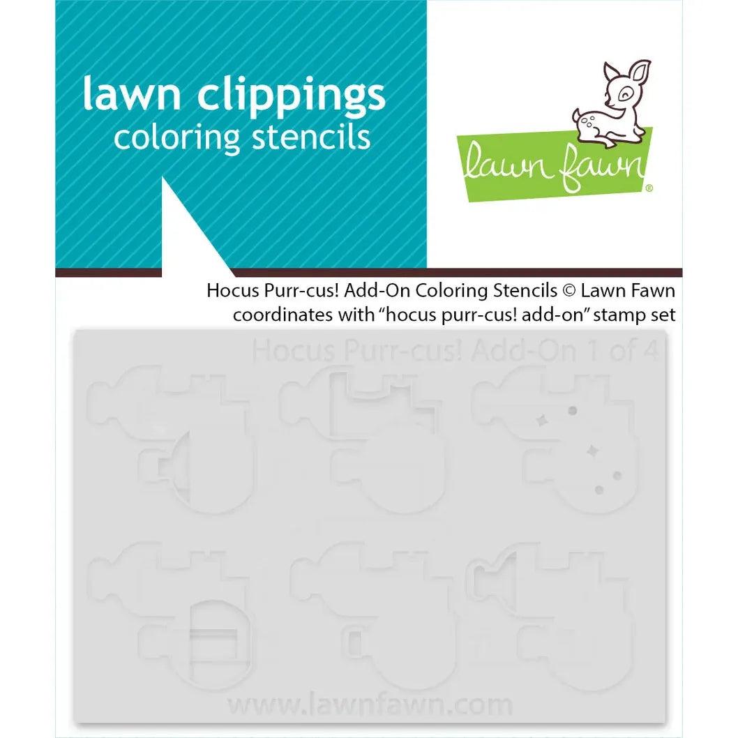 Lawn Fawn - Coloring Stencils - Hocus Purr-cus! Add-On-ScrapbookPal